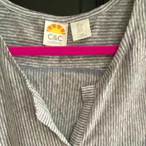C & C California V Neck Linen Top